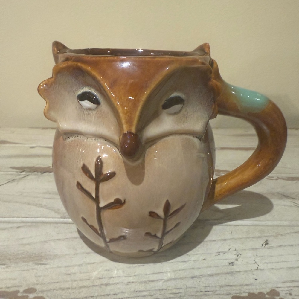 Gibson FOX Shaped 3D Reactive Glaze Stoneware
Coffee Mug 20oz Dishwasher Safe